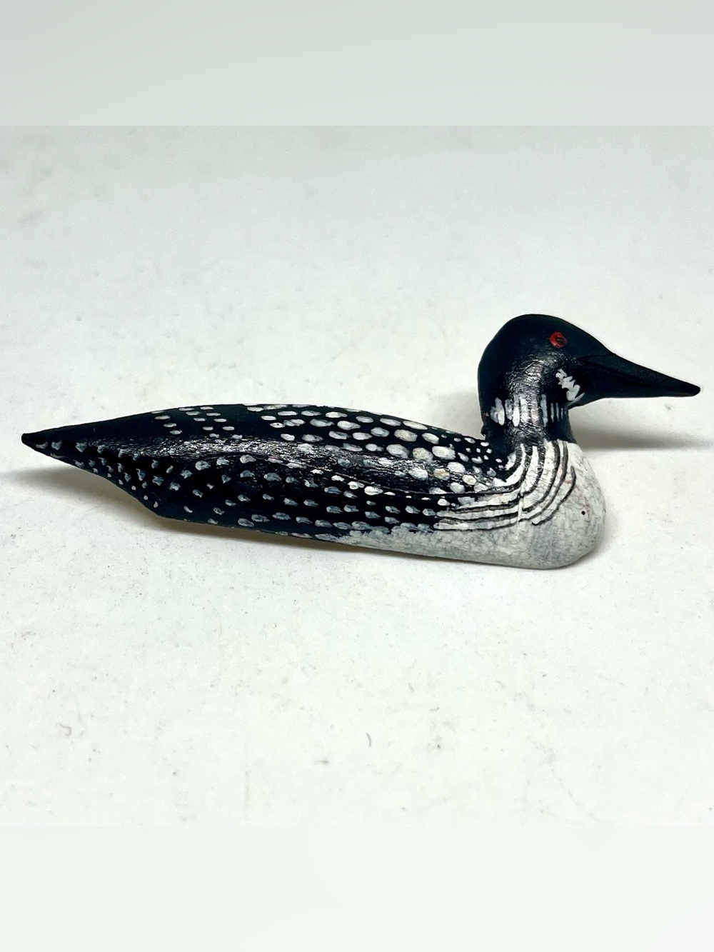 Hand-Painted Loon Brooch/Pin